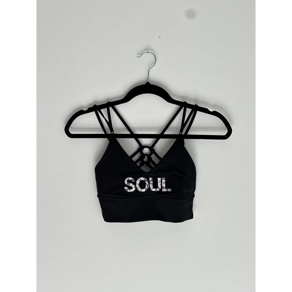 Lululemon Soulcycle Uncaged Black Sports Bra, Size 2, for Active Women - Picture 2 of 5